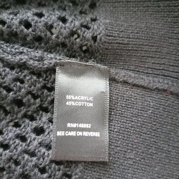 Torrid Womens Black Collared Short Sleeve Open Stitch Pullover Sweater Size 1X - Picture 6 of 7